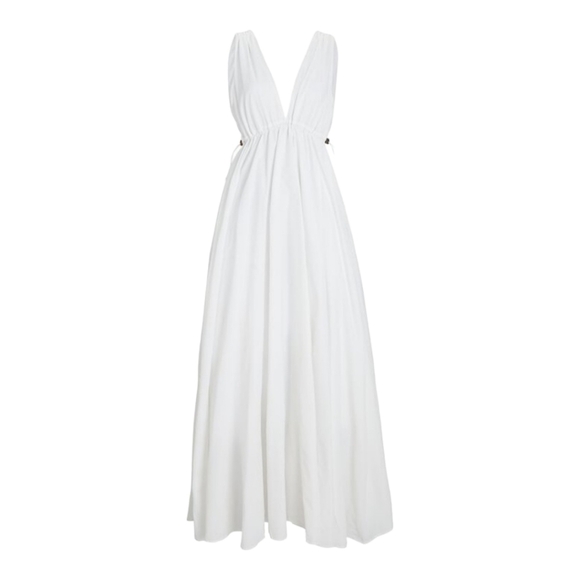 STAUD Waterfall Maxi Dress, White, Size Small, NWT - Picture 4 of 16